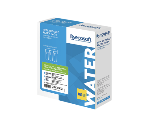 Улучшенный комплект картриджей Ecosoft для тройных фильтров